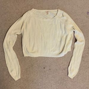 White Mossimo Cropped Crew
